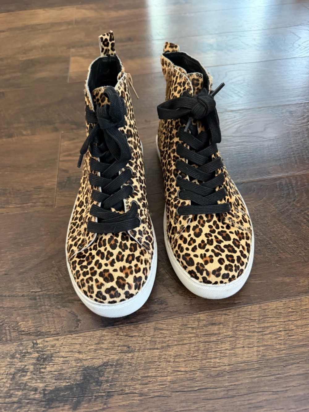 Matisse Leopard-Print High-Tops with Black Laces